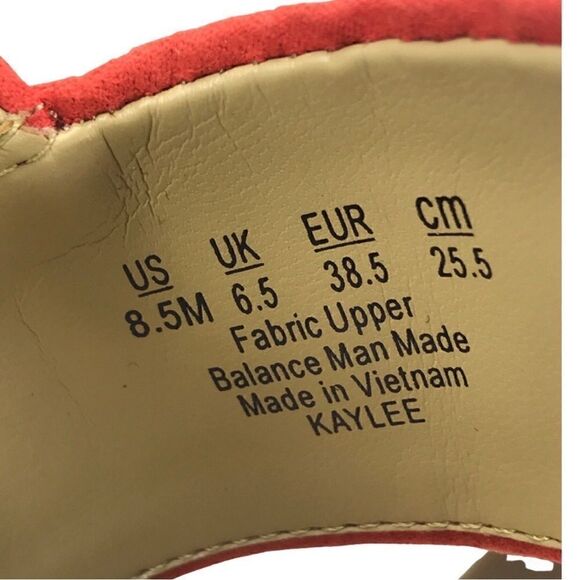 Naturalizer Kaylee Orange Sandals Size 8.5M - Picture 9 of 9